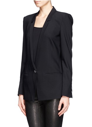 Front View - Click To Enlarge - HELMUT LANG - 'Le smoking' wool tuxedo blazer