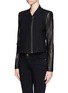 Front View - Click To Enlarge - HELMUT LANG - Contrast sleeve jacket
