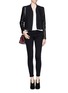 Figure View - Click To Enlarge - HELMUT LANG - Contrast sleeve jacket