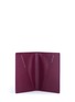 Figure View - Click To Enlarge - SMYTHSON - 'Mara' croc embossed leather passport cover - Dark Berry