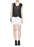 Figure View - Click To Enlarge - HELMUT LANG - Origami wrap front shorts