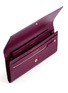 Detail View - Click To Enlarge - SMYTHSON - 'Mara' croc embossed leather travel wallet - Dark Berry