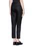 Back View - Click To Enlarge - HELMUT LANG - Glossy linen twill pleat pants