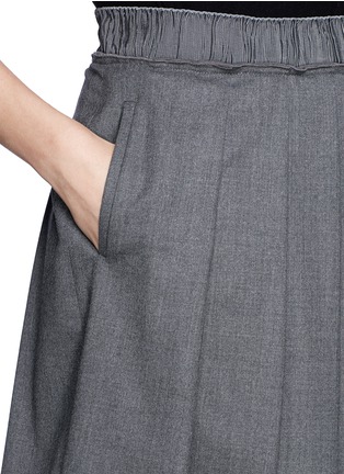 Detail View - Click To Enlarge - ARMANI COLLEZIONI - Pleat A-line skirt