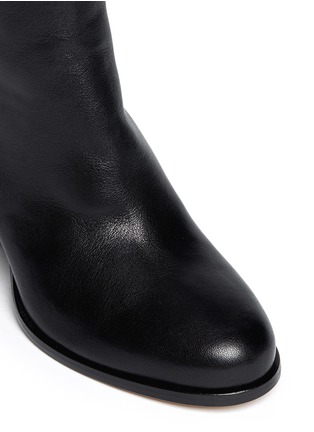 Detail View - Click To Enlarge -  - Broken heel leather boots