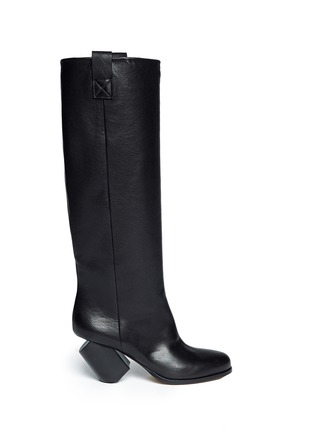 Main View - Click To Enlarge -  - Broken heel leather boots