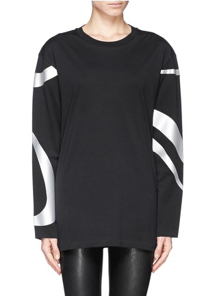 Main View - Click To Enlarge - ACNE STUDIOS - 'Tail' spiral print T-shirt