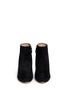 Figure View - Click To Enlarge - CHLOÉ - 'Beckie' suede metal plate heel ankle boots