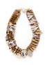 Main View - Click To Enlarge - MOUNSER - Metallic spike rhinestone collar necklace