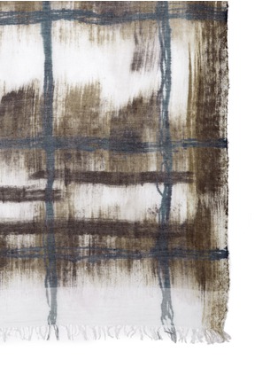 Detail View - Click To Enlarge - FALIERO SARTI - 'Macchietta' abstract plaid cashmere-silk scarf