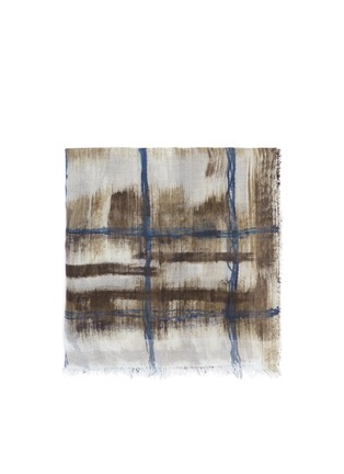 Main View - Click To Enlarge - FALIERO SARTI - 'Macchietta' abstract plaid cashmere-silk scarf