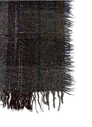 Detail View - Click To Enlarge - FALIERO SARTI - 'Pongo' bouclé plaid scarf