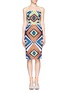 Main View - Click To Enlarge - STELLA JEAN - Geometric bustier dress