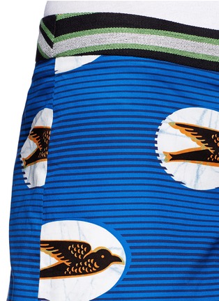 Detail View - Click To Enlarge - STELLA JEAN - Bird print cotton shorts