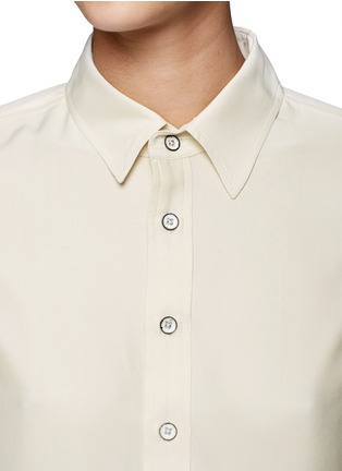 Detail View - Click To Enlarge - RAG & BONE - Hudson sheer-back silk shirt