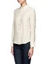 Front View - Click To Enlarge - RAG & BONE - Hudson sheer-back silk shirt
