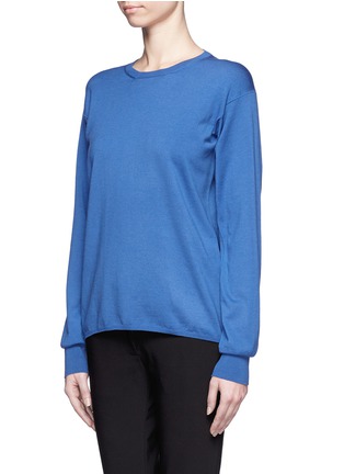 Front View - Click To Enlarge - JIL SANDER - Round neck wool-blend sweater