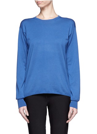 Main View - Click To Enlarge - JIL SANDER - Round neck wool-blend sweater