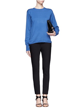 Figure View - Click To Enlarge - JIL SANDER - Round neck wool-blend sweater