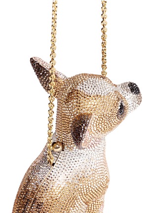 Detail View - Click To Enlarge - JUDITH LEIBER - 'Chihuahua' crystal pavé minaudière