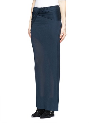 Front View - Click To Enlarge - HELMUT LANG - Asymmetric wrap skirt