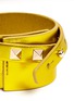 Detail View - Click To Enlarge - VALENTINO GARAVANI - 'Rockstud' double wrap leather bracelet