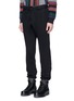 Front View - Click To Enlarge - SACAI - Bonded jersey sweatpants