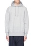 Main View - Click To Enlarge - SACAI - Bonded jersey hoodie