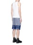 Back View - Click To Enlarge - SACAI - Fishnet cotton tank top