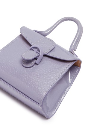 Detail View - Click To Enlarge - DELVAUX - 'Brillant Charms' patent leather bag keyring