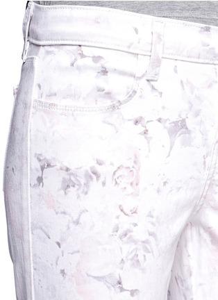 Detail View - Click To Enlarge - J BRAND - Super Skinny faded rose print jeans