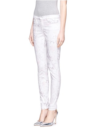 Front View - Click To Enlarge - J BRAND - Super Skinny faded rose print jeans