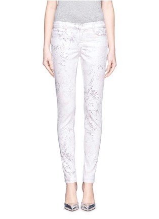 Main View - Click To Enlarge - J BRAND - Super Skinny faded rose print jeans