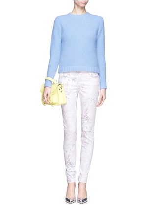 Figure View - Click To Enlarge - J BRAND - Super Skinny faded rose print jeans