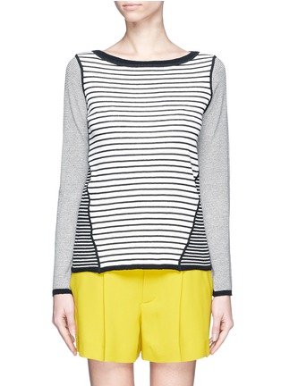 Main View - Click To Enlarge - TORY BURCH - Kamila contrast stripe sweater