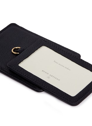 Detail View - Click To Enlarge - BYND ARTISAN - Leather portrait access card holder