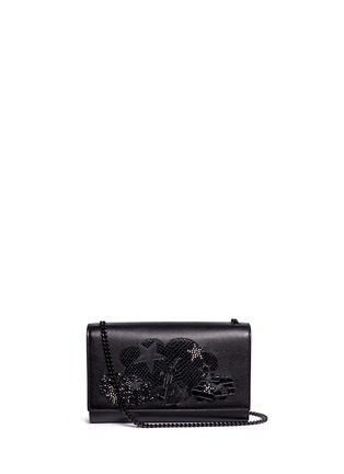Main View - Click To Enlarge - SAINT LAURENT - 'Classic Kate Monogram Love' patchwork leather chain bag