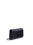 Figure View - Click To Enlarge - SAINT LAURENT - 'Classic Medium Kate Monogram' croc embossed leather satchel