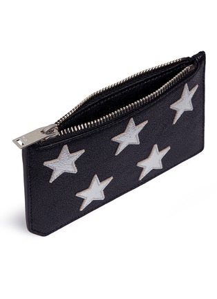 Detail View - Click To Enlarge - SAINT LAURENT - 'Rider California' star patch leather pocket organiser