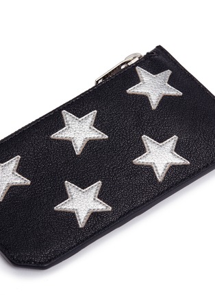 Detail View - Click To Enlarge - SAINT LAURENT - 'Rider California' star patch leather pocket organiser