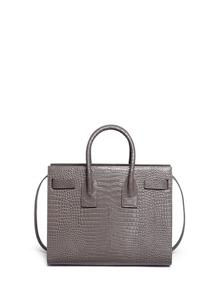 Detail View - Click To Enlarge - SAINT LAURENT - 'Sac de Jour' small croc embossed leather bag
