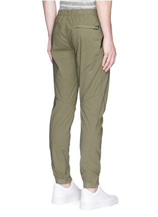 Back View - Click To Enlarge - STONE ISLAND - Stretch cotton tela jogging pants