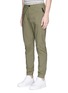 Front View - Click To Enlarge - STONE ISLAND - Stretch cotton tela jogging pants