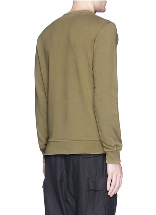 Back View - Click To Enlarge - STONE ISLAND - Garment dye cotton sweatshirt