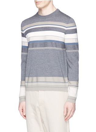 Front View - Click To Enlarge - THEORY - 'Sandes' stripe wool sweater