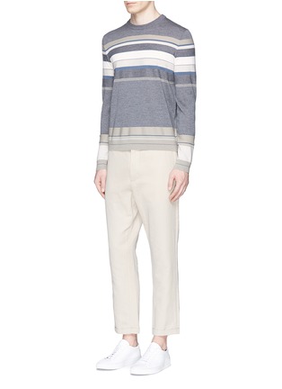 Figure View - Click To Enlarge - THEORY - 'Sandes' stripe wool sweater