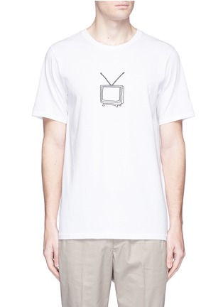 Main View - Click To Enlarge - RAG & BONE - TV embroidered cotton T-shirt