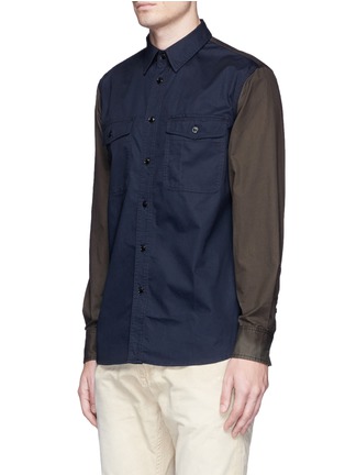 Front View - Click To Enlarge - RAG & BONE - 'Jack' colourblock cotton shirt