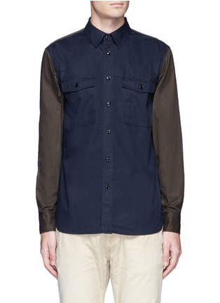 Main View - Click To Enlarge - RAG & BONE - 'Jack' colourblock cotton shirt