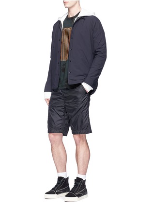 Figure View - Click To Enlarge - ALEXANDER WANG - Padded nylon shorts